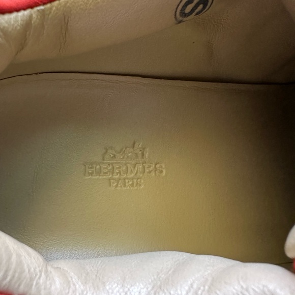 Moving Sale | 
Auth Hermès orange sneakers leather insole 38.5 - Picture 10 of 16
